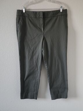 Talbots Olive Green Cropped Ankle Pants